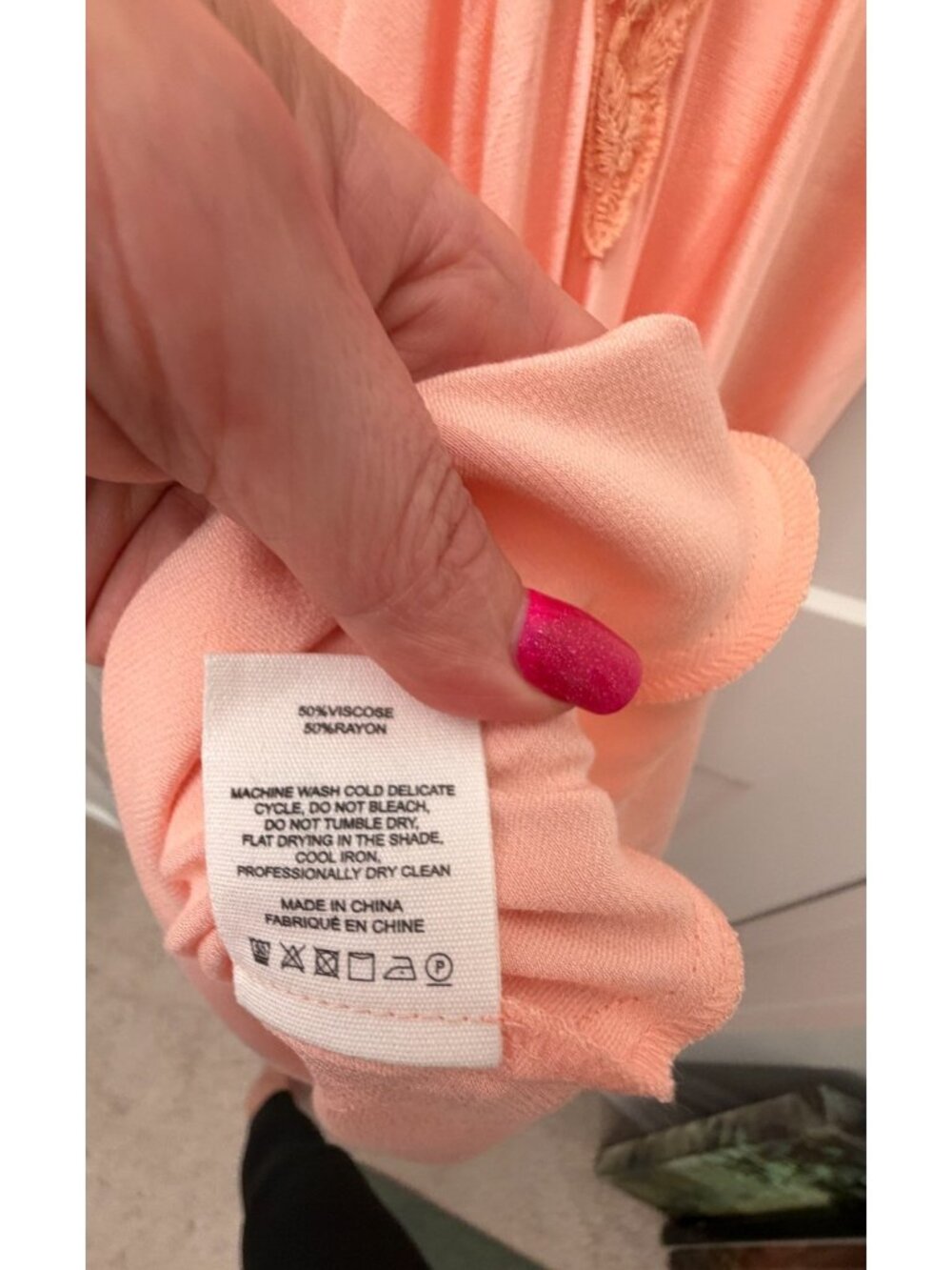 Rumored Maxi Dress M Bright Sweetheart Peach Satin High Venice Cut Out Long NWT - Picture 11 of 11